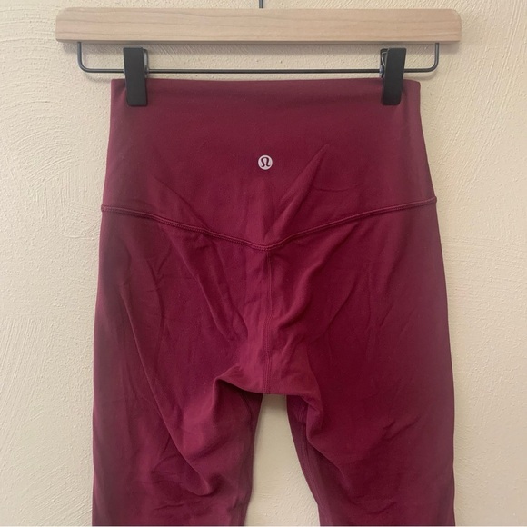 Lululemon Align Pant II *25" Deep Ruby Size 4 W5BEJS - Picture 8 of 10